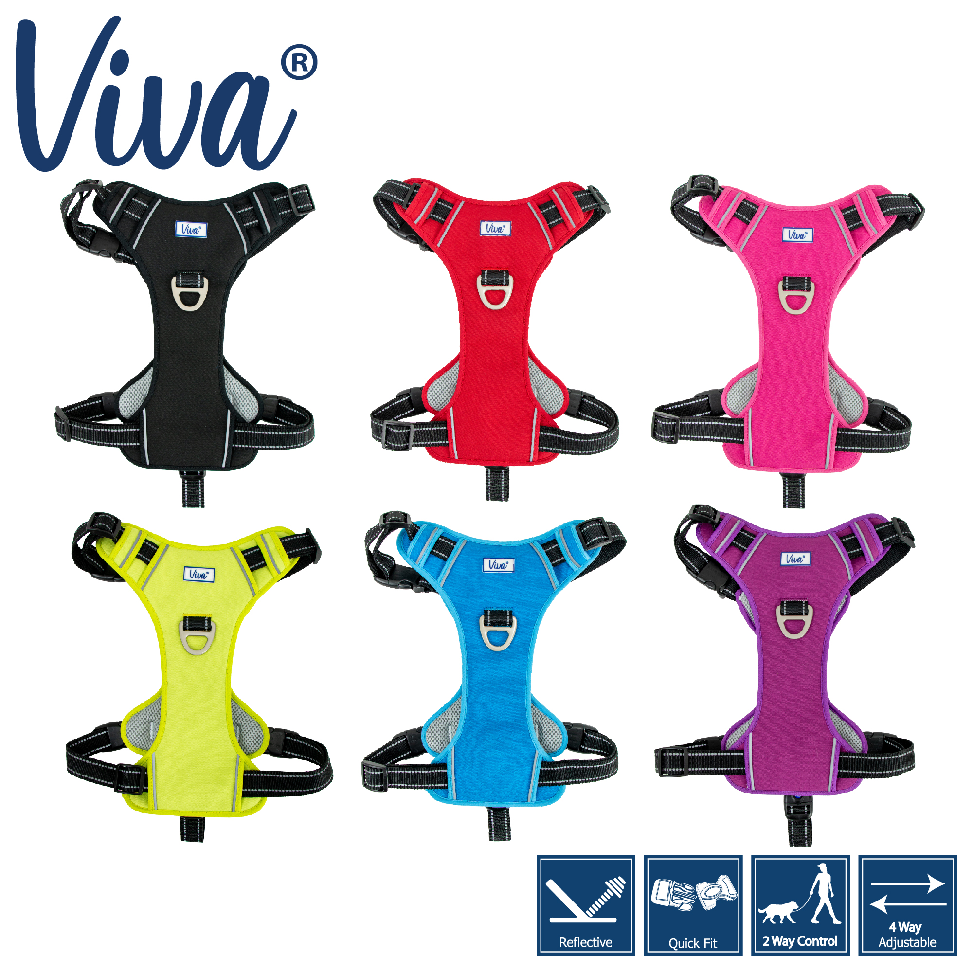 Viva Travel Harness Black XL 80cm/120cm