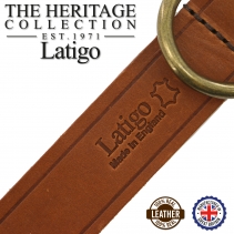 Latigo Leather Collar Chestnut 20-26cm Size 1