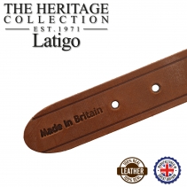 Latigo Leather Collar Chestnut 20-26cm Size 1