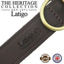 Latigo Leather Collar Havana 28-36cm Size 3