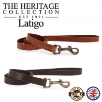 Latigo Leather Lead Chestnut 100cm x19mm