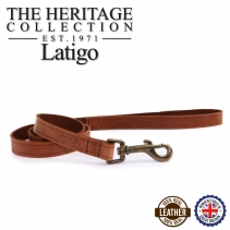 Latigo Leather Lead Chestnut 100cm x19mm