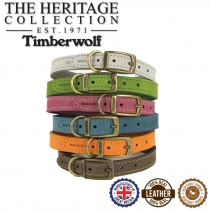 Timberwolf Leather Collar Sable 20-26cm Size 1