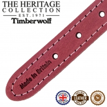 Timberwolf Leather Collar Raspberry 20-26cm Size 1