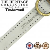 Timberwolf Leather Collar Light Grey 20-26cm Size1