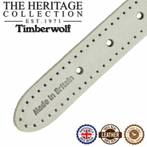 Timberwolf Leather Collar Light Grey 20-26cm Size1