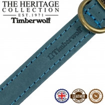 Timberwolf Leather Collar Blue 26-31cm Size 2