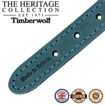 Timberwolf Leather Collar Blue 26-31cm Size 2