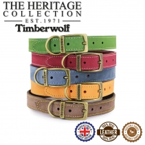 Timberwolf Leather Collar Blue 28-36cm Size 3