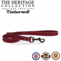 Timberwolf Leather Lead Raspberry 1mx19mm