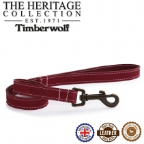 Timberwolf Leather Lead Raspberry 60cmx19mm