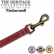 Timberwolf Leather Lead Raspberry 60cmx19mm