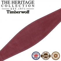 Timberwolf Whippet Leather Collar Raspberry30-34cm