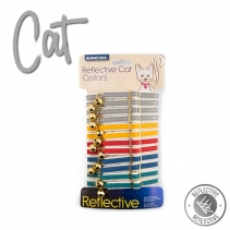 12 x Cat Collar Display Cards Reflective