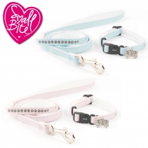 Small Bite Jewel Collar Lead Set Blue