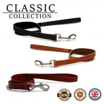 Classic Leather Lead Black 1mx19mm