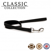 Classic Leather Lead Black 1mx19mm