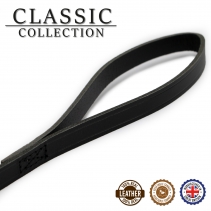 Classic Leather Lead Black 1mx19mm