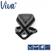 Viva Padded Harness Black S 36-42cm