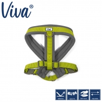 Viva Padded Harness Lime L 52-71cm