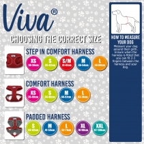 Viva Comfort Dog Harness Blue S 34-45cm