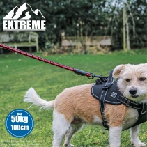 Extreme Shock Absorb Rope Lead Black/Red