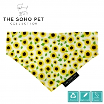 Sunflower/Yellow Check Patterned Bandana 2 per pk