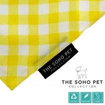 Sunflower/Yellow Check Patterned Bandana 2 per pk