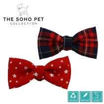 Tartan/Star Patterned Bow Tie (2 per pack)