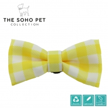 Sunflower/Yellow Check Patterned Bow Tie 2 per pk