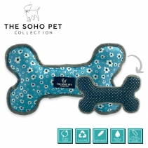 Daisy/Polka Patterned Reversible Bone Toy