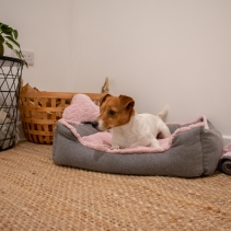 Made From Dog Bed Set 60x50cm Pink