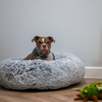 Super Plush Donut Bed 50cm Slate Grey