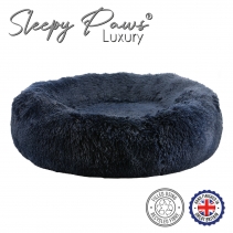 Super Plush Donut Bed 100cm Navy