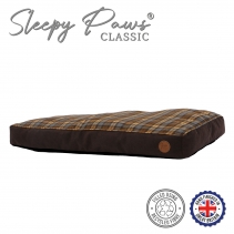 Brown And Blue Tartan Mattress 100 x 70cm