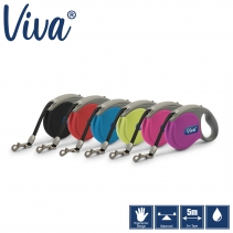 Viva Retractable 5m Lead Black S