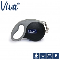 Viva Retractable 5m Lead Black S