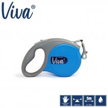 Viva Retractable 5m Lead Blue S