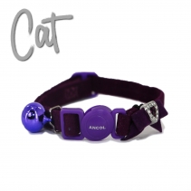 Velvet Heart Cat Collar Purple