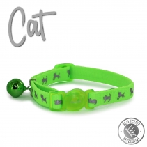 High Vis Cat Collar Green