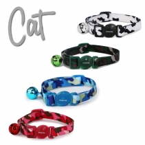 Cammo Safety Cat Collar Black/White