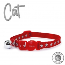 Reflective Star Red Cat Collar