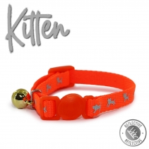 Hi-Vis Safety Kitten Collar Orange