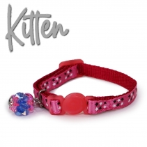 Kitten Safety Star Collar Pink