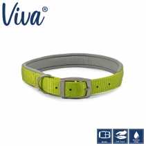 Padded Viva Collar Lime 50-59cm Size 7