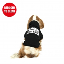 Black Treat Dog Hoodie L