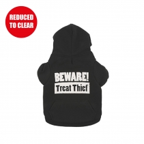 Black Treat Dog Hoodie L