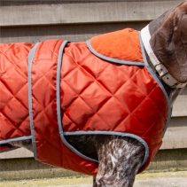 Heritage Terracotta Quilted Coat  XS