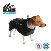 Extreme Monsoon Dog Coat Black 35cm S/M