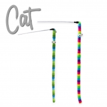 Wiggle Worm Cat Dangler Rainbow